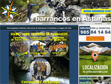 Tablet Screenshot of barrancosenasturias.com